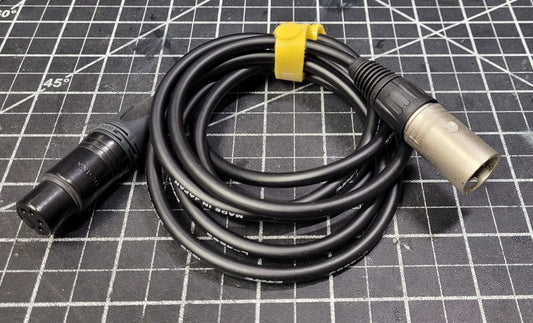 4-Pin XLR - 4-PIN XLR Power Cable 6' Male to Female