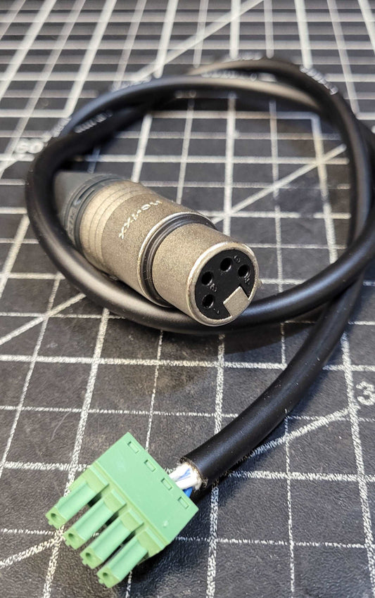 Aaton A-Minima charging cable - 4-Pin XLR Female