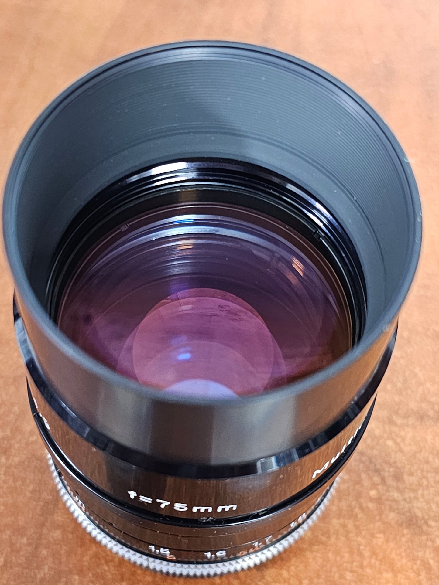Switar 75mm Macro Preset f1.9 Multicoated C-Mount Lens (Black Version) S# 1122330