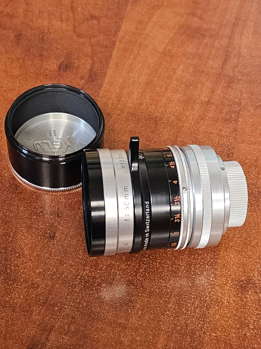 Switar 50mm f1.4 H16RX Macro Preset C mount lens S# 976573