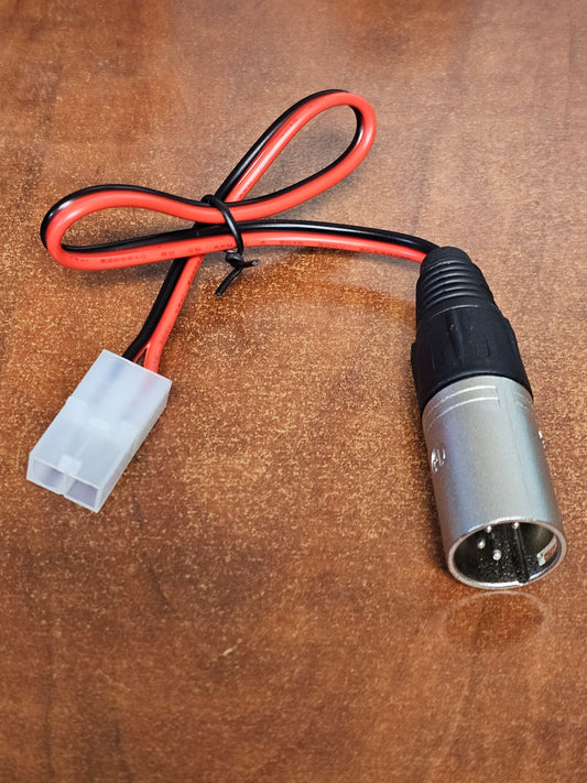 Charging Adapter cable - 4-Pin XLR Male- Tamiya