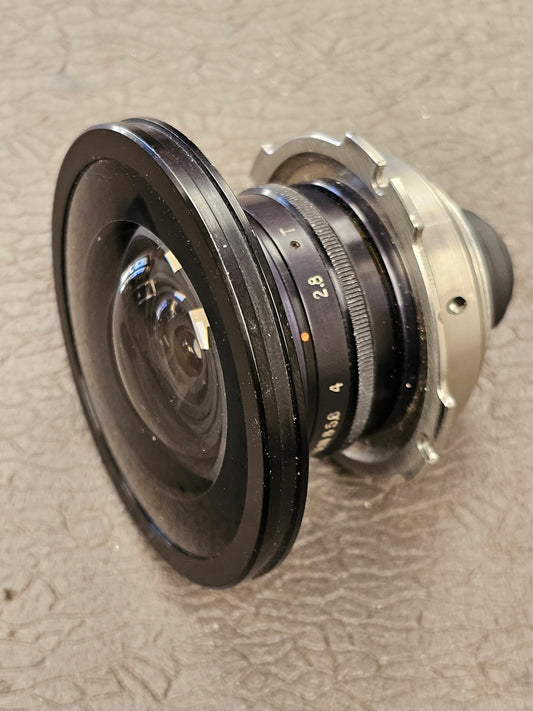 Century Extreme Wide Angle 3.5mm f/1.8/T2.8 C-Mount Lens Arri Standard Mount with PL Mount Adapter S# C3472