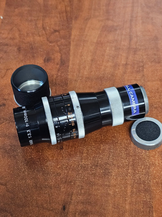 YVAR 100mm f/3.3 AR C-Mount lens S# 444651