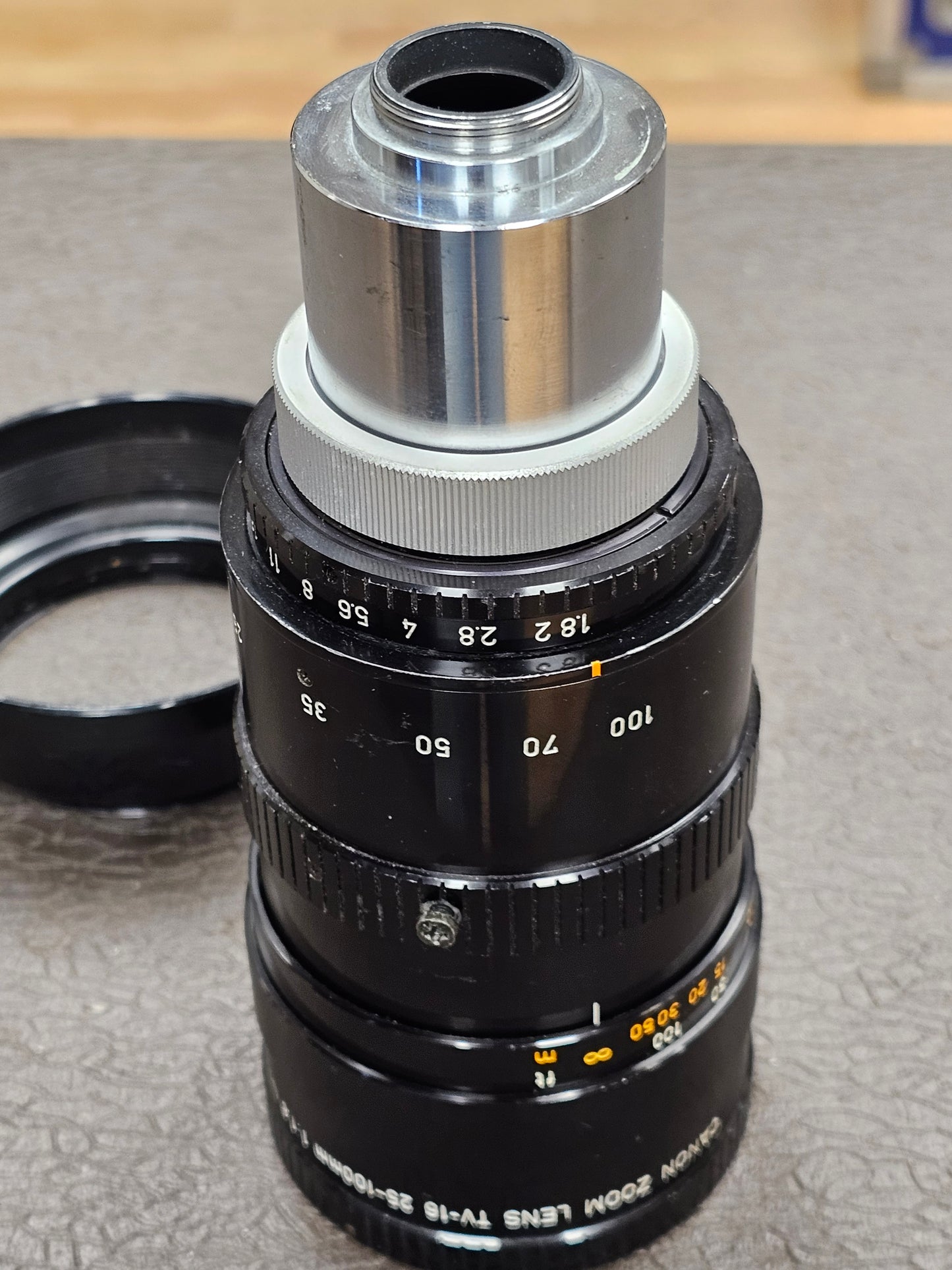 Canon 25-100mm t1.8 TV-16 Zoom Lens C-Mount S# 21267