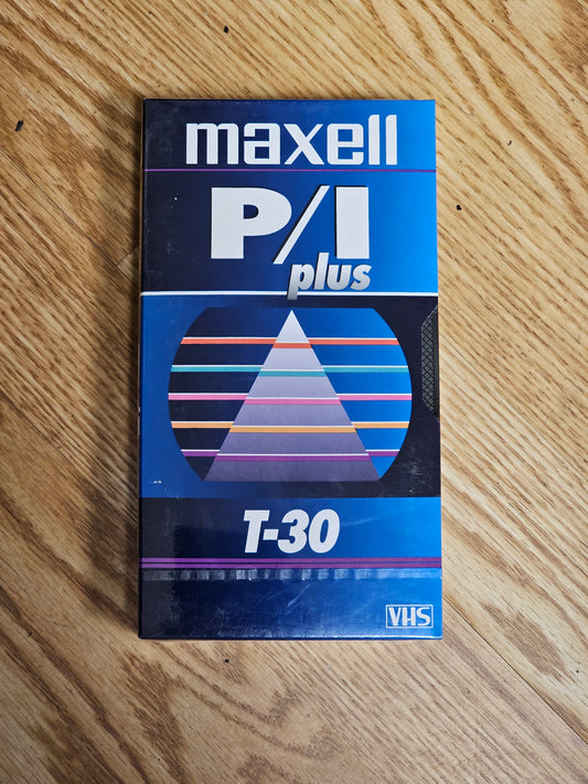Maxell P/IPLUS T-30 VHS Tape 30 Minutes