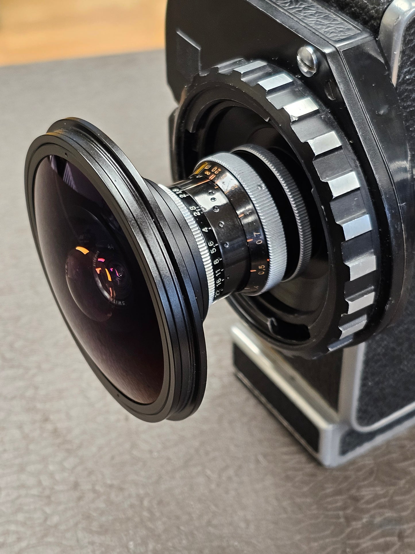Super Fisheye 4.5mm Lens Attachment for Switar 16mm