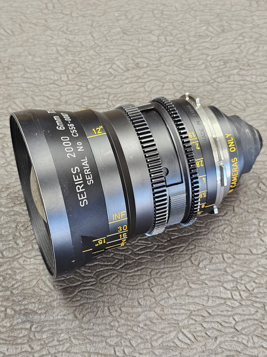 Century Precision Optics USA Series 2000 6mm T1.9 PL Mount Wide Angle Lens S# C556-0087