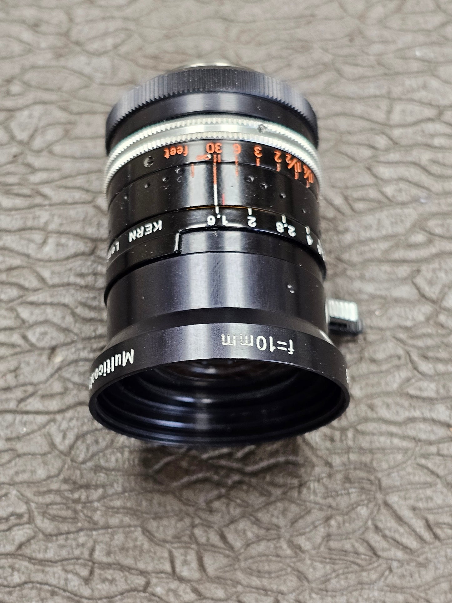 Switar 10mm f/1.6 Multicoated C-Mount ( Black Version) S# 1145731