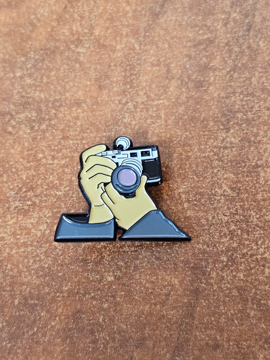 35mm Camera Enamel Lapel Pin