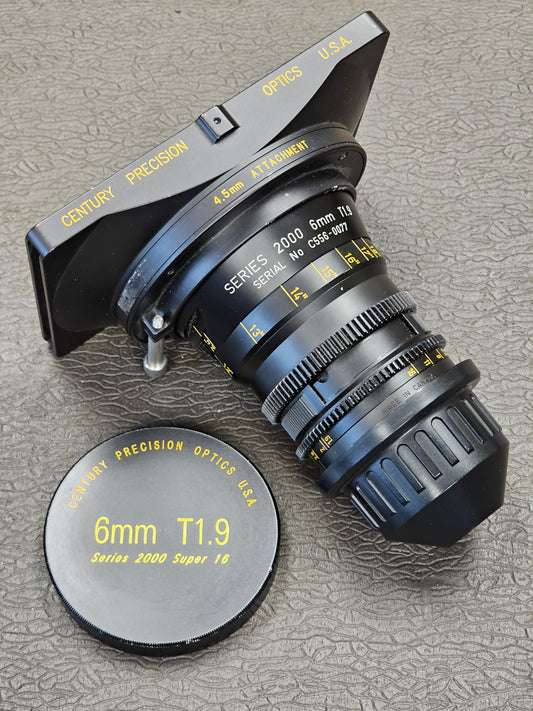 Century Precision Optics USA Series 2000 Double Asphere 4.5mm Wide Angle Lens attachment S# C43420