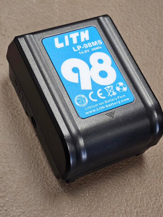 Lith 98W 14.8 Volt 98Wh V-Mount Li-Ion Battery LP-98MS S# 2110293