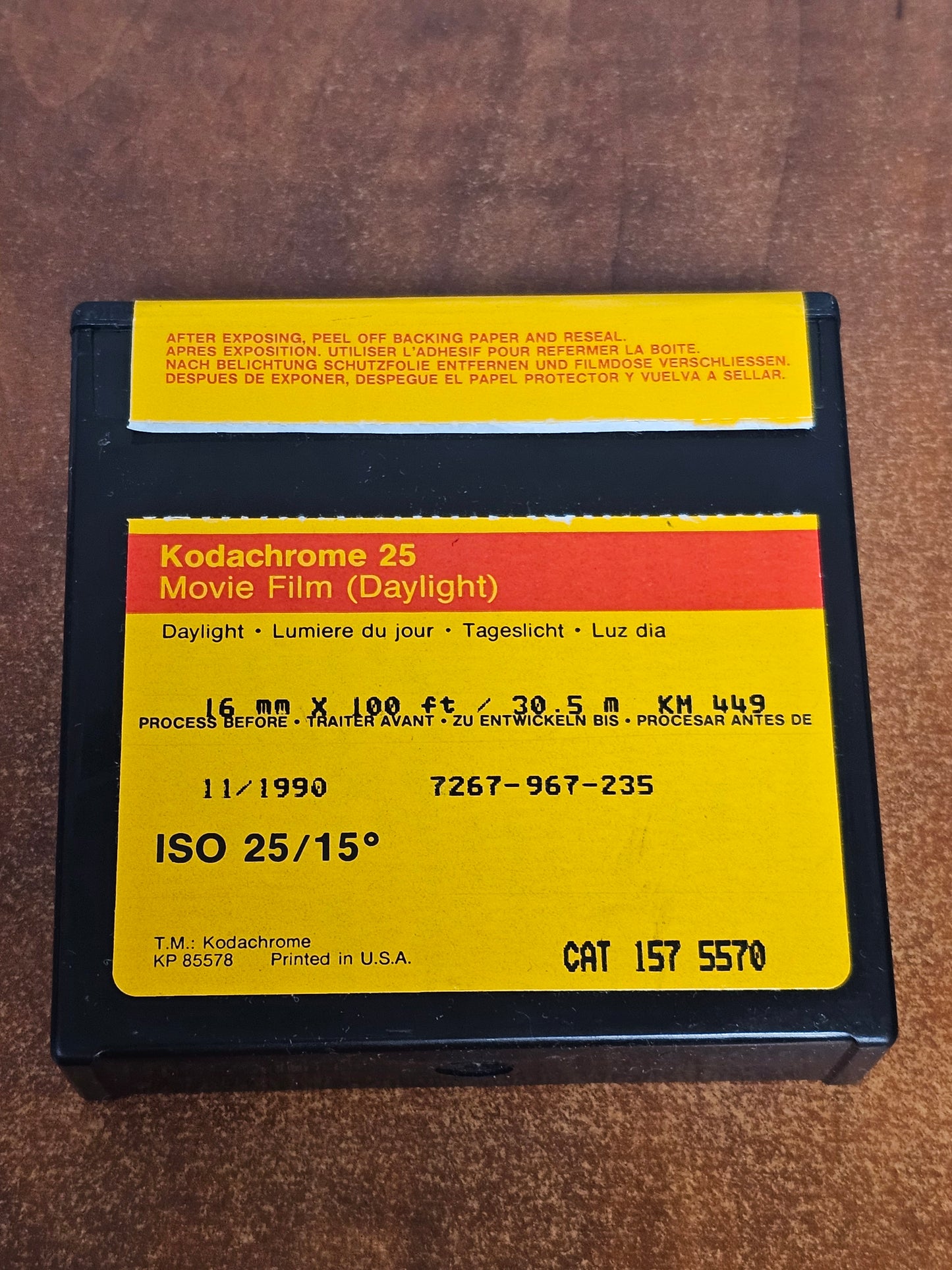 KODAK 16mm 100' Kodachrome 25D 7267 Color Film 7267 ( Expired Stock )