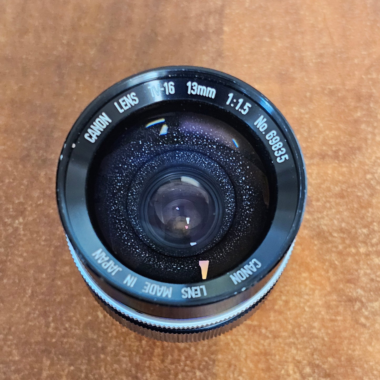 Canon TV-16 13mm T1.5 C-Mount Lens S# 69835