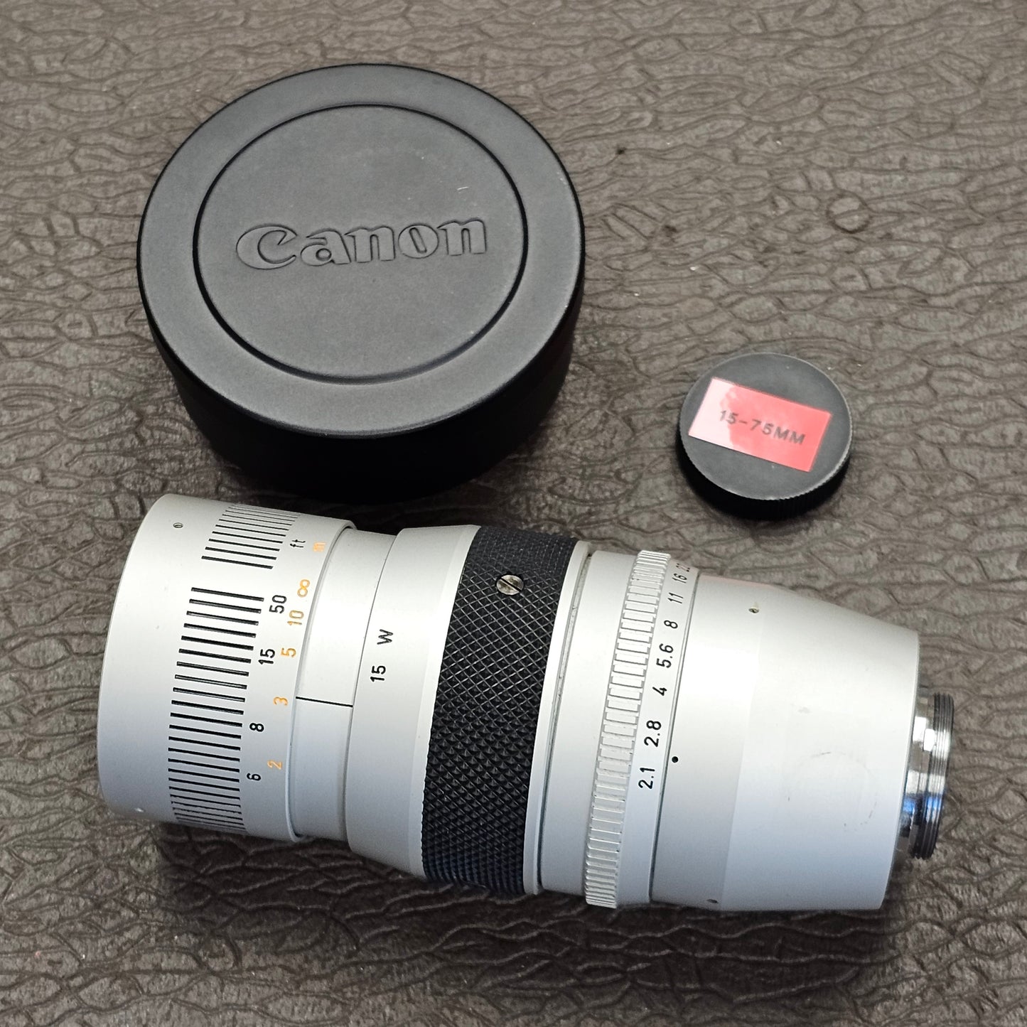 Canon 15-75mm T2.1 TV Zoom Lens J5x15 C-Mount S# 11553