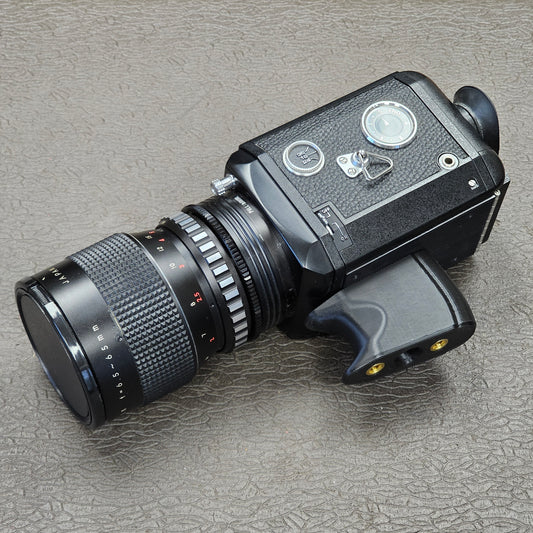 Nalcom FTL Synchro Zoom Super 8mm Camera S# 17543 with Shinkor 6.5-65mm zoom lens