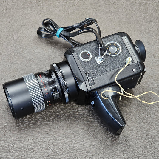 Miida FTL Synchro Zoom Super 8mm Camera S# 00500 with Miida 8-64mm f1.8 zoom lens