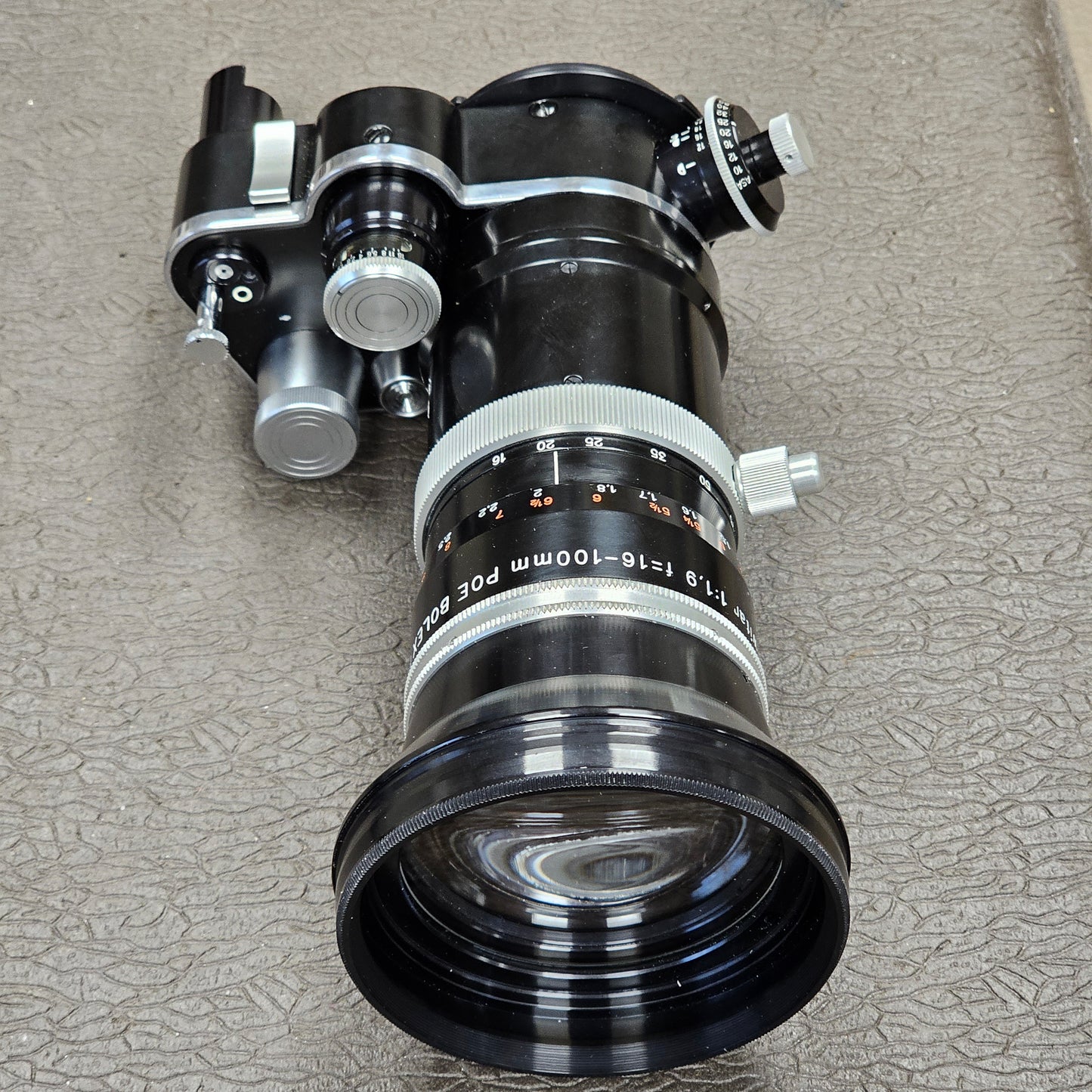 Kern Vario-Switar 16-100mm POE f1.9 H16 RX Zoom Lens in Bolex Bayonet Mount S# 1129693