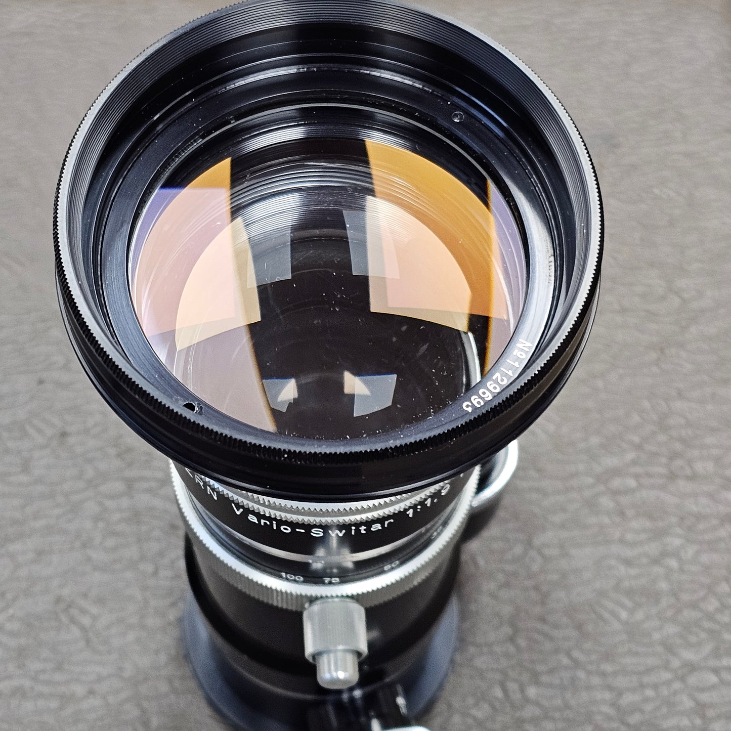 Kern Vario-Switar 16-100mm POE f1.9 H16 RX Zoom Lens in Bolex Bayonet Mount S# 1129693