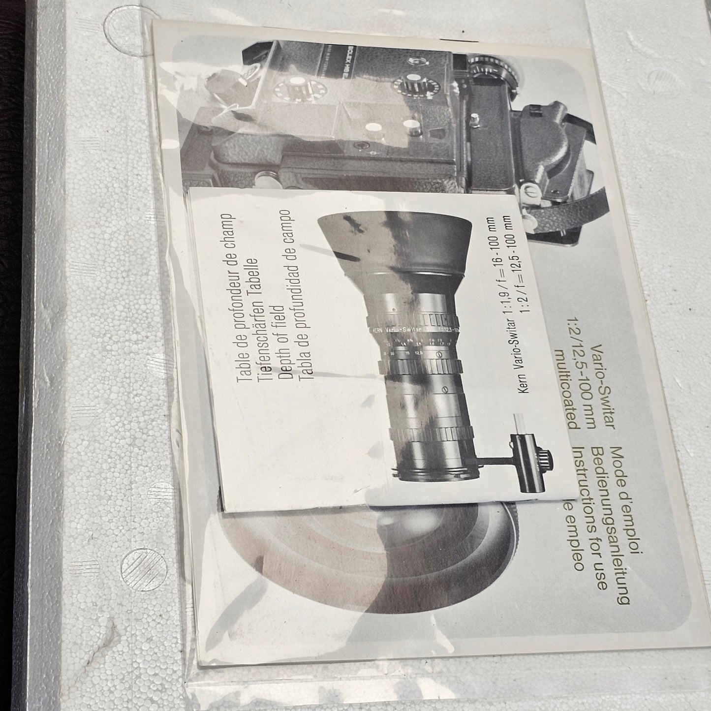 Kern Vario-Switar 12.5mm-100mm f2 Multicoated Zoom Lens Bolex Bayonet Mount S# 1142135 with Aspheron 6.5mm Multicoated S# 51108