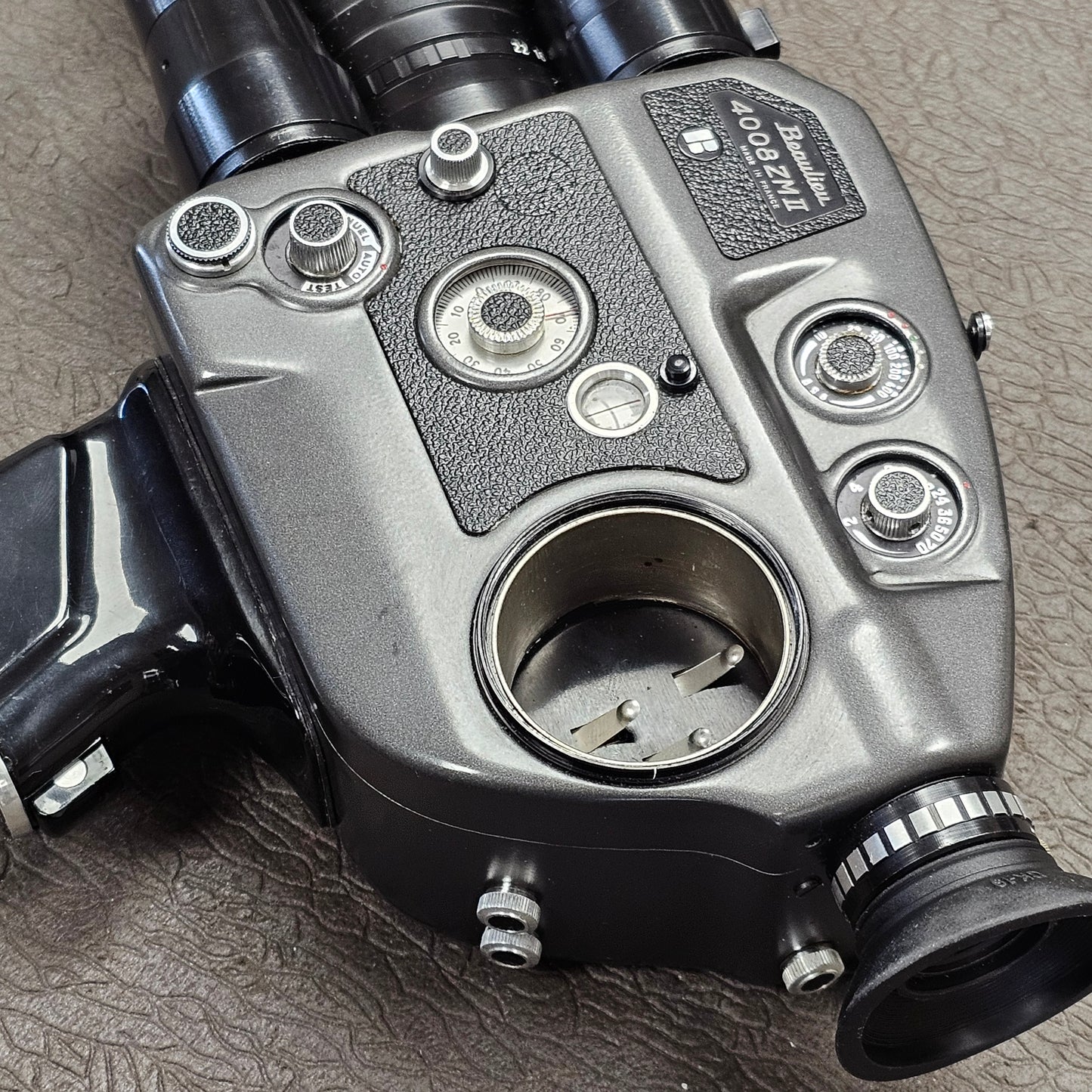 Beaulieu 4008 ZM2 Super 8mm Camera S# 818622 with Schneider-Kreuznach Beaulieu Optivaron 6-66mm T1.8 Zoom lens S# 11936958