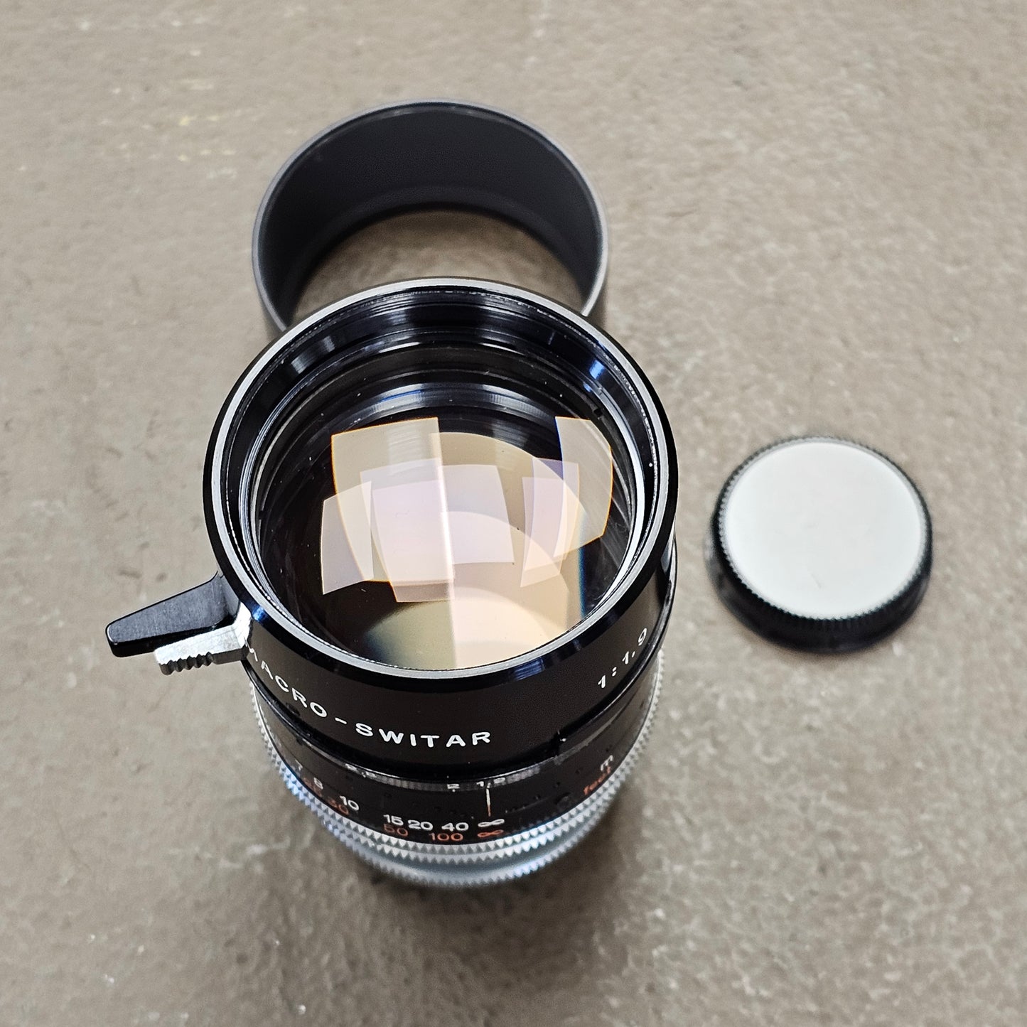 Switar 75mm Macro Preset f1.9 C-Mount Telephoto Lens S# 1131180
