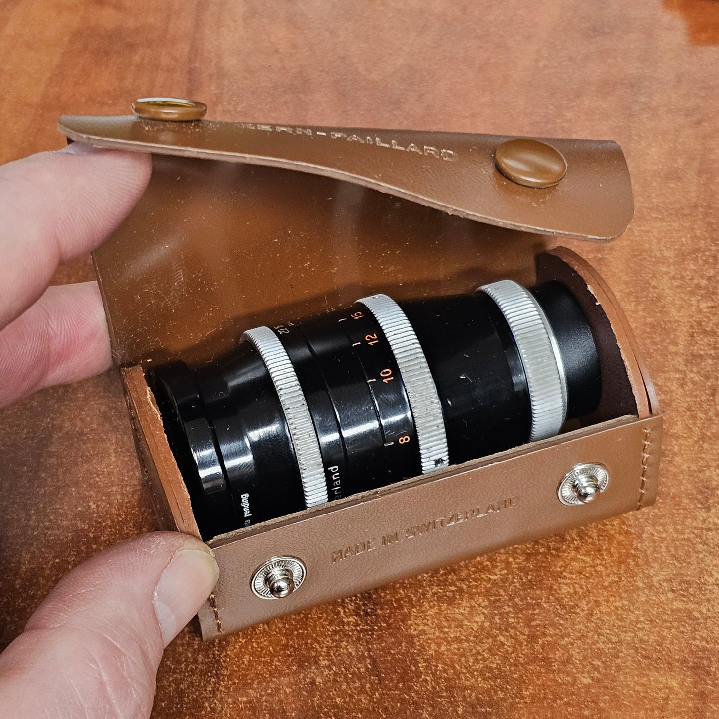 Original Vinyl Lens Case for Yvar 75mm by Kern-Paillard