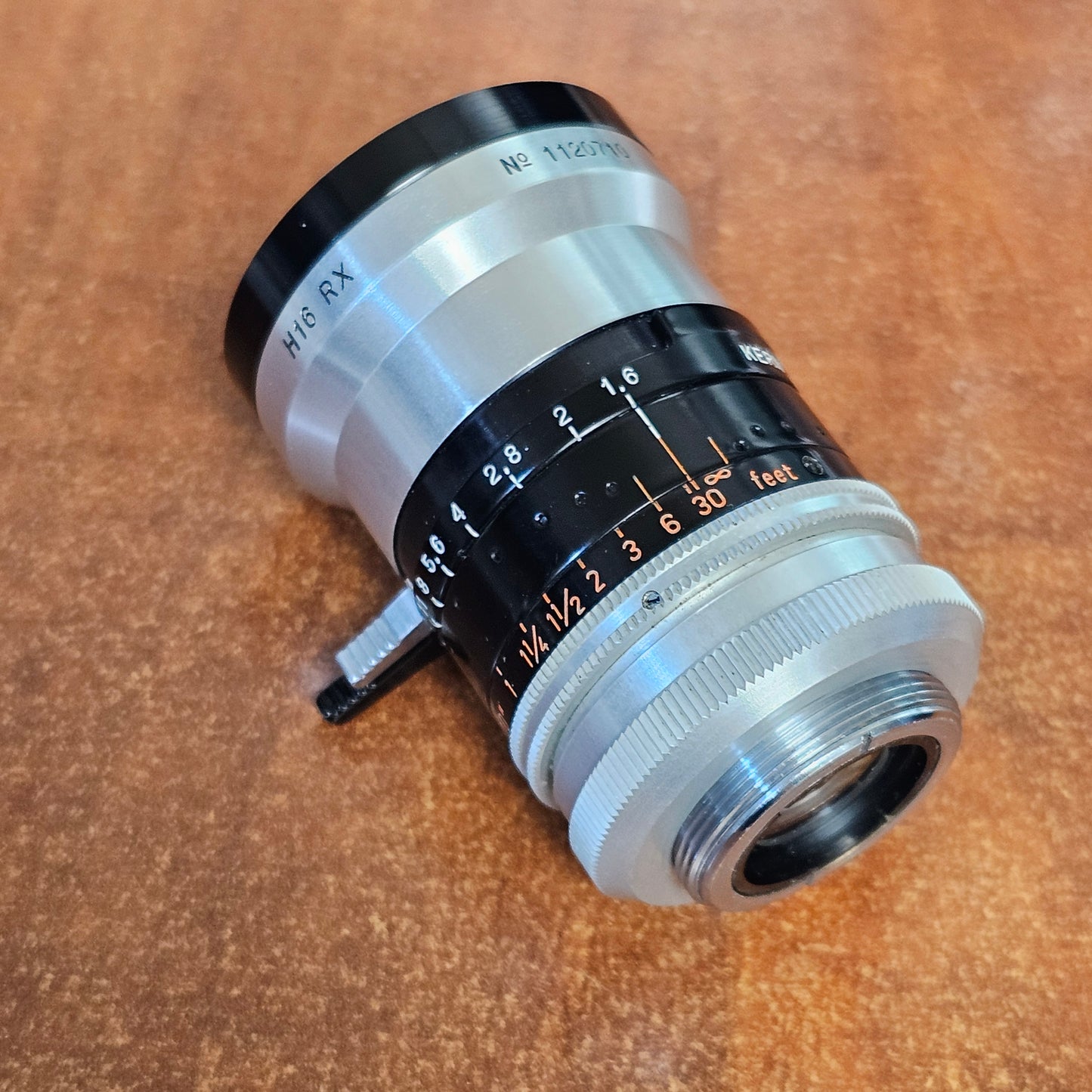 Switar 10mm Preset f1.6 H16 RX C-Mount Lens S# 1120710