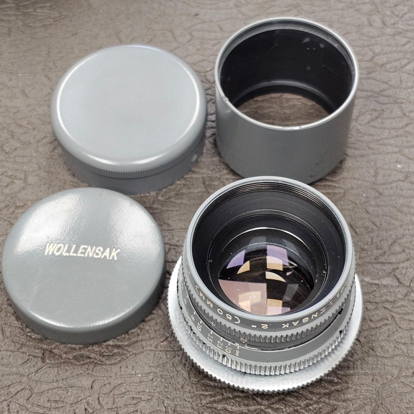 Wollensak Fastax - Raptar Four Lens Set 35mm/50mm/101.4mm/153.6mm Military Gray