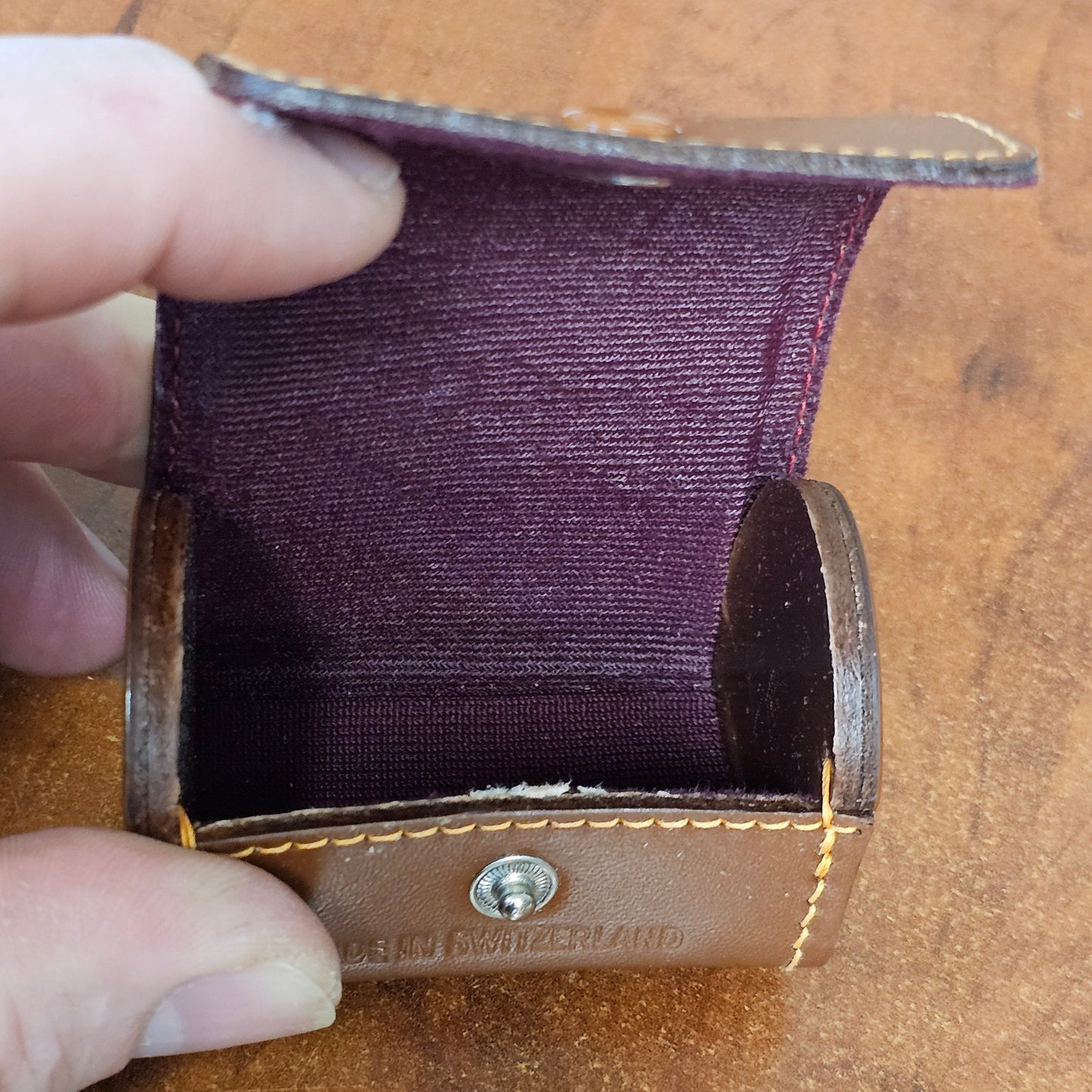 Original Leather Lens Case for Switar 25mm by Kern-Paillard