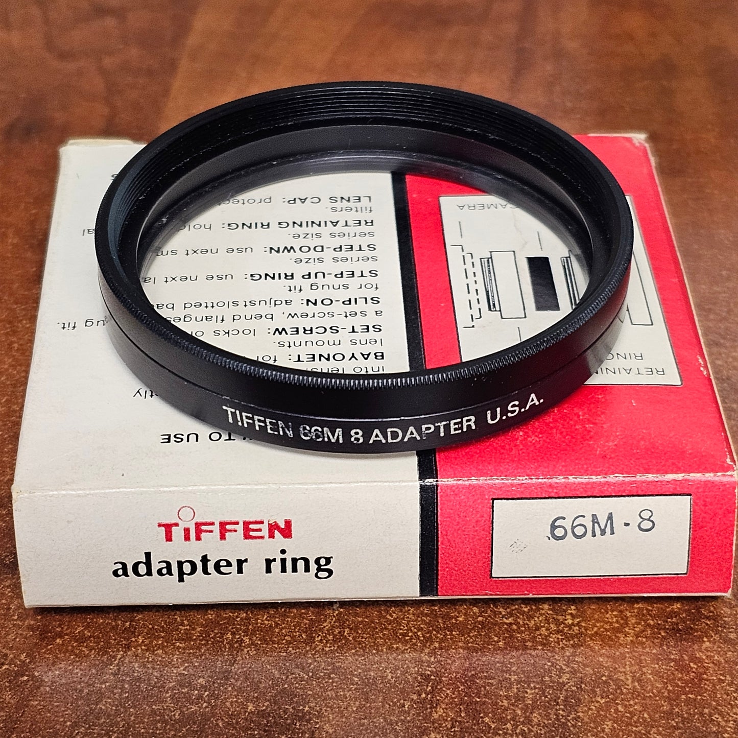 Tiffen 66M-8 Series 8 Adapter Ring with Retaining Ring