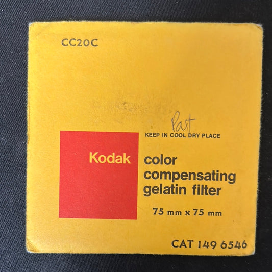 Kodak Wratten Gel Filter (CC20C)  3" x 3"