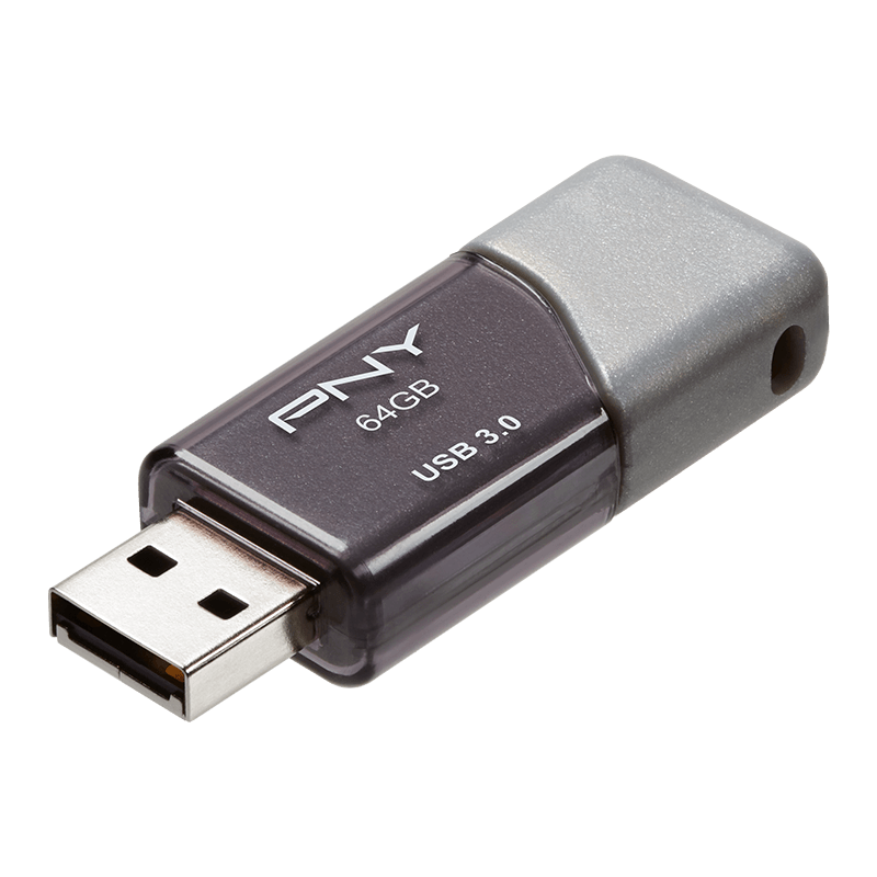 PNY 64GB Elite Turbo Attaché 3 USB 3.0 Flash Drive