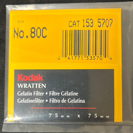 Kodak Wratten Gel Filter (No.80C)  3" x 3"