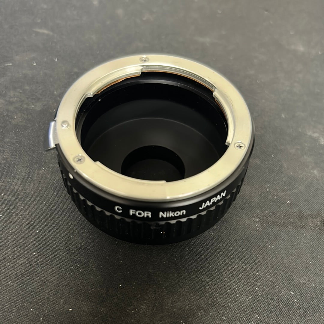 C-Mount to Nikon lens adapter