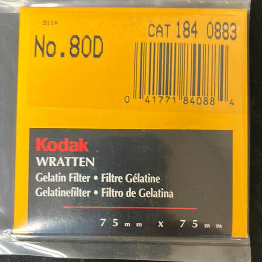 Kodak Wratten Gel Filter (No.80D)  3" x 3"