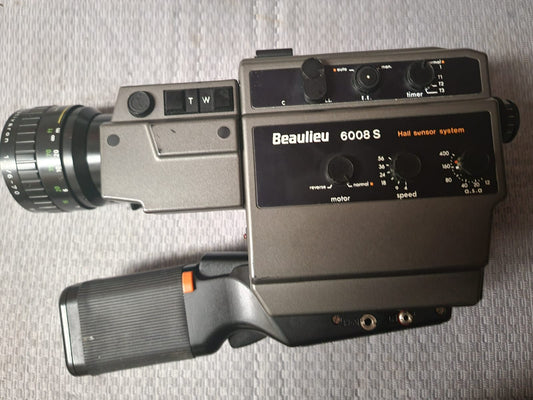 Beaulieu 6008 S Hall Sensor System Super 8mm Camera with Beaulieu Optivaron Schneider 6-70mm T1.4 Powered Zoom lens