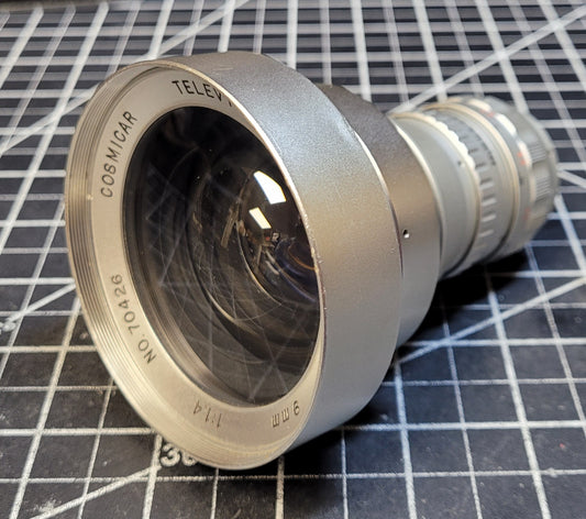 Cosmicar 9mm T1.4 C-Mount Television lens S# 70426