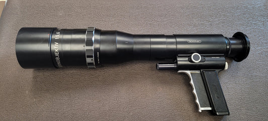 Novoflex Fernobjektiv 400mm ( 40cm ) f5.6 Telephoto lens in Bolex Bayonet Mount with Pistolgrip S# P 41122 / 595333