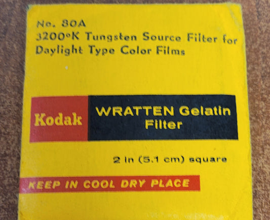 Kodak Wratten Gel Filter (No.80A)  2" x 2"