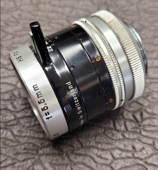 Switar 5.5mm T1.6 H8 RX C Mount Lens
