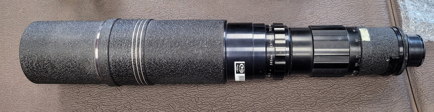 Century C Mount adapter for Century Tele-Anthenar 385mm Telephoto Lens