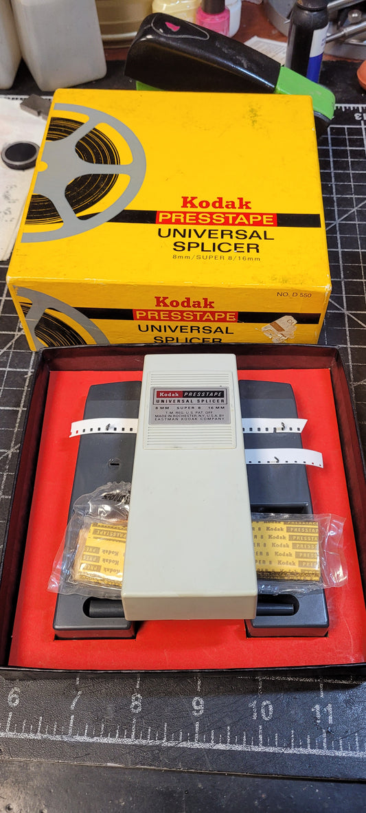 Kodak Universal Presstape Splicer 8mm Super 8mm & 16mm Catalog # 147 5599