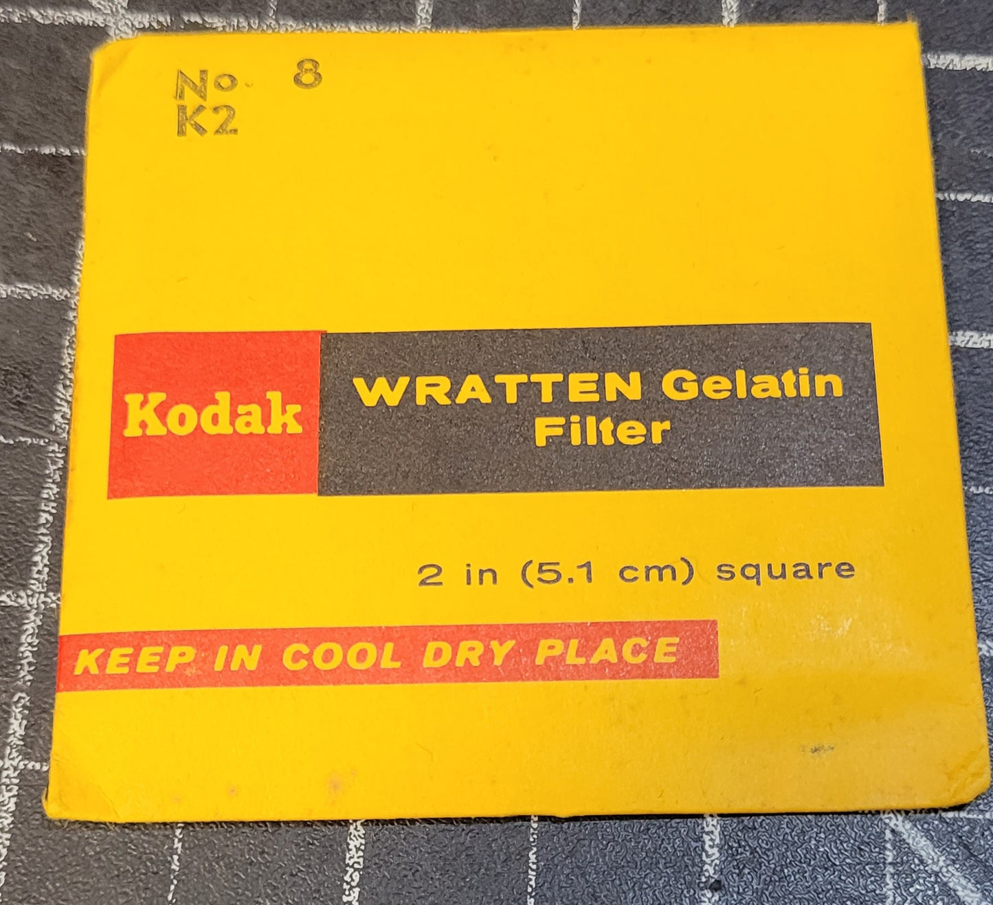 Kodak Wratten Gel Filter (No.8) 2" x 2"