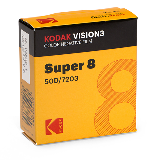 KODAK S8mm 50' VISION3 50D Color Negative Film 7203