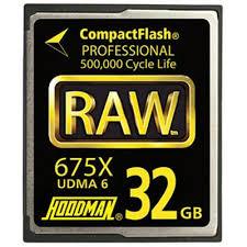Hoodman RAW 32GB CF Card 675x