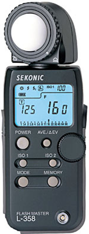 Sekonic L-358 Flash Master with Cine with Case S# JC12- 013719