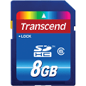 Trancend 8GB SDHC Class 6 Card