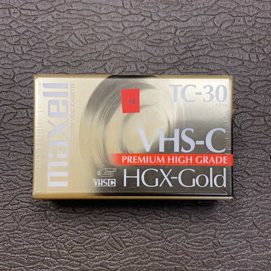 Maxell VHS-C Premium High Grade HGX Gold