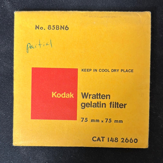 Kodak Wratten Gel Filter (No.85BN6)  3" x 3" - Partial