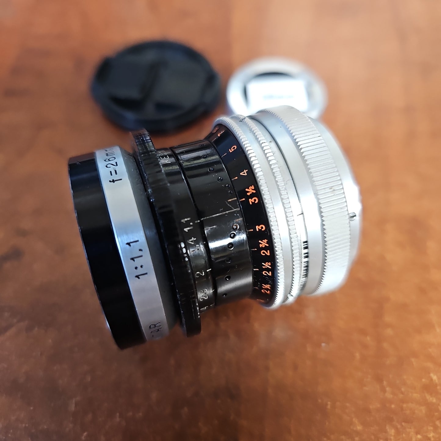 Switar 26mm Macro Preset f/1.1 H16 RX C-Mount Lens S# 1028127